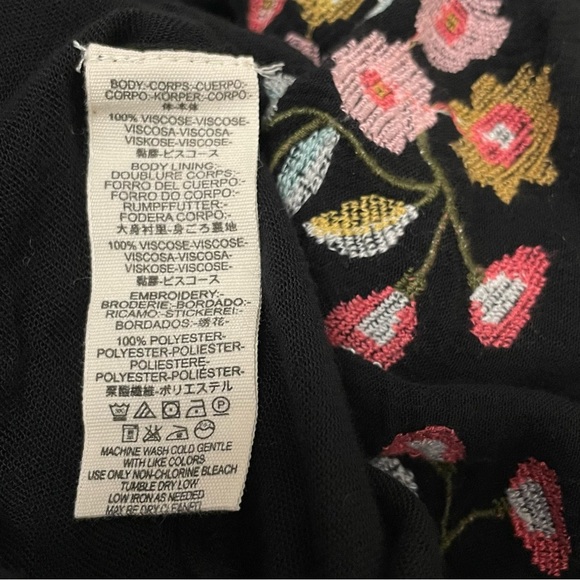 F.P. Te Amo Babydoll Mini Dress/Tunic + Back To Basics Floral Ivory Top Sz XS - Picture 9 of 11